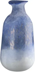 Gilde Vase Azur Glas Blau H: 37 cm  | Schubiger Möbel