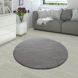 Paco Home Fellteppich »Rabbit 780«, rund, 25 mm Höhe, Kunstfell, Kaninchenfell-Haptik, seidenweich - ein echter Kuschelteppich, Uni-Farben, ideal im Wohnzimmer & Schlafzimmer