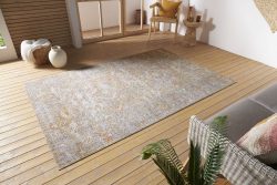 NOURISTAN Outdoorteppich »Port Said«, rechteckig, 3 mm Höhe, In- und Outdoor, Faltbar und Waschmaschinenfest, geeignet für Fussbodenheizung, strapazierfähig, robust, pflegeleicht, ringsum gekettelt, kräftige Farben
