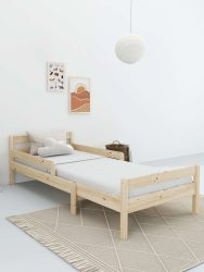 Home affaire Kinderbett »Wenke, Bett, Massivholzbett (90x200 cm)«, aus massiver Kiefer, inklusive Lattenrost, Liegefläche ausziehbar