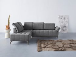 INOSIGN Ecksofa »Fresh«, Federkern, wahlweise mit Kopfteilverstellung, Armteilverstellung, und motorischem Vorziehsitz, Bezug Olympia SOFT CLEAN: leicht mit Wasser zu reinigen