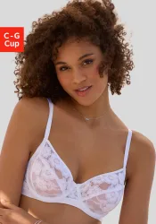 LASCANA Bügel-BH aus zarter, elastischer Jacquardspitze und feinem Mesh, sexy Dessous