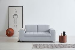 GOODproduct 2-Sitzer »Grazzo«, hochwertige Stoffe aus recyceltem Material, Steppung im Sitzbereich
