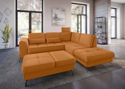 sit&more Ecksofa »Bendigo V«, inklusive Sitztiefenverstellung, Bodenfreiheit 12 cm, wahlweise in 2 unterschiedlichen Fussfarben