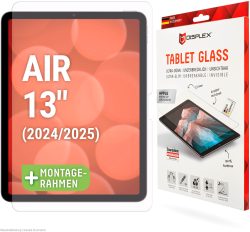 Displex Displayschutzfolie »Tablet Glass« für Apple iPad Air 13'' (2024/2025) Displayschutz, Bildschirmschutz, kratz & stossfest, einfaches Anbringen