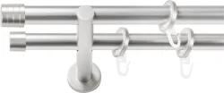 SN DECO GROUP Gardinenstange Ø 19 mm 2 läufig-läufig Fixmass;kürzbar