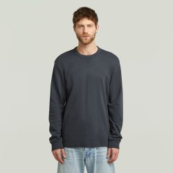 G-STAR Longsleeve »Nifous R« mit geripptem Einsatz vorne