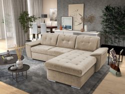 exxpo - sofa fashion Ecksofa »Derby Inkl. Kopfteilverstellung, wahlw. Bett & Bettkasten, L-Form«, EXTRA an Komfort zum Relaxen, Entspannen und Wohlfühlen