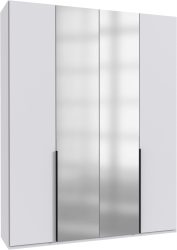 Wimex Kleiderschrank »Mugano,in 8 Breiten,3 Höhen,2 Tiefen, viele Farben, Made in Germany«, (in Basic oder Premium Ausstattung mit 2 weiteren Einlegeböden), mit langen oder kurzen Griffen aus Metall, mit oder ohne Spiegel