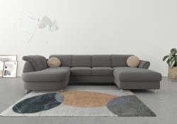 sit&more Wohnlandschaft, wahlweise mit Bettfunktion, Bettkasten und Kopf- und Armteilverstellung