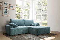 exxpo - sofa fashion Ecksofa, mit Federkern, inklusive Bettfunktion und Bettkasten in verschiedenen Cord-Farben