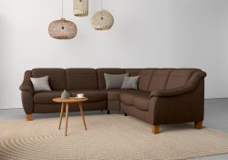 Home affaire Ecksofa »Caldera«, Federkern, wahlweise mit Kopfteilverstellung, Bettfunktion und Bettkasten, auch in Easy Care-Bezug für einfachts Reinigen mit Wasser