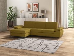 DOMO collection Ecksofa »Capelo«, mit Armteilverstellung, wahlweise mit Bettfunktion, inklusive Federkern