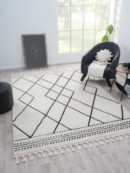 Myflair Möbel & Accessoires Hochflor-Teppich »Moroccan Design Light«, rechteckig, modern, marokkanisches Design, Rauten Muster, weich durch Hochflor