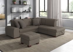 sit&more Ecksofa, wahlweise mit Bettfunktion, Stauraum und Kopfteilverstellung, auch erhältlich in dem besonders leicht mit Wasser zu reinigendem 