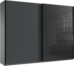Schwebetürenschrank MIDNIGHT grafit 2 Türen