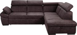 exxpo - sofa fashion Ecksofa, inklusive Kopfteil- und Armteilverstellung, wahlweise mit Bettfunktion und Bettkasten