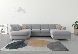 sit&more Wohnlandschaft, wahlweise mit Bettfunktion, Bettkasten und Kopf- und Armteilverstellung