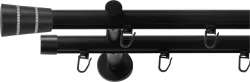SN DECO GROUP Gardinenstange Ø 19 mm 2 läufig-läufig Fixmass;kürzbar