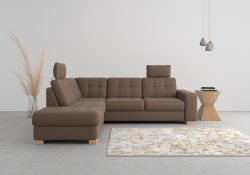 sit&more Ecksofa, wahlweise mit Bettfunktion und Bettkasten
