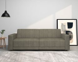 Dorel Home 3-Sitzer »Allie II Schlafsofa 225 cm«, Bett-Funktion (108/190cm), Rückenlehne 2-teilig, mit Steppung