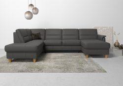 Home affaire Wohnlandschaft »Palmera«, Federkern, wahlweise mit Bettfunktion und mit/ohne Stauraum