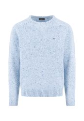 FYNCH-HATTON Strickpullover, meliert, mit Rundhals