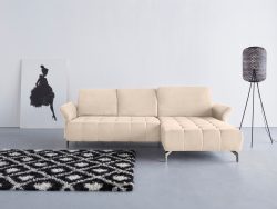 INOSIGN Ecksofa »Fresh«, Federkern, wahlweise mit Kopfteilverstellung, Armteilverstellung und mit motorischem Vorziehsitz, Bezug Olympia SOFT CELAN: leicht mit Wasser zu reinigen