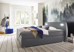 ATLANTIC home collection Boxspringbett »REX LED«, inklusive LED-Beleuchtung und Topper