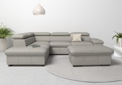 Home affaire Ecksofa »Alberto«, mit Ottomane, inkl. Kopfteilverstellung, wahlweise mit Bettfunktion