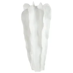 Gilde Vase Wavey Kunstharz Weiss H: 92 cm  | Schubiger Möbel