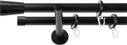 SN DECO GROUP Gardinenstange Ø 19 mm 2 läufig-läufig Fixmass;kürzbar