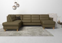 Home affaire Wohnlandschaft »Palmera«, Federkern, wahlweise mit Bettfunktion und mit/ohne Stauraum
