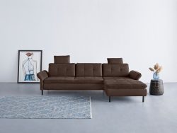 INOSIGN Ecksofa »Birkholm«, incl. Armlehnverstellung, auch in Easy Clean Bezug - mit Wasser zu reinigen