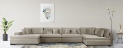 Guido Maria Kretschmer Home&Living Wohnlandschaft »Skara«, (5 St.), Lounge-Sofa mit Federkern-Polsterung, in vielen Bezugsvarianten, auch recycelt