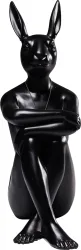 KARE Design, KARE Design - Deko Figur Gangster Rabbit Schwarz, One Size