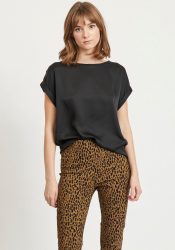 Vila Clothes - T-Shirt Viellette - Schwarz
