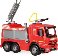 LENA® 02158EC - Giga Trucks, Aufsitz-Feuerwehr Arocs, Länge 66 cm