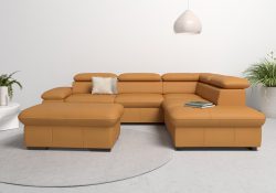 Home affaire Ecksofa »Alberto«, mit Ottomane, inkl. Kopfteilverstellung, wahlweise mit Bettfunktion
