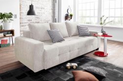 COLLECTION AB Schlafsofa, mit Bettfunktion und Bettkasten, inkl. losen Rücken- und Zierkissen, frei im Raum stellbar