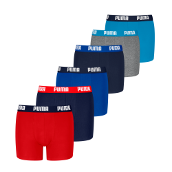 PUMA Boxershorts »PUMA BOYS EVERYDAY BASIC BOXERS 6P ECOM«, (6er Pack)