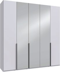 Wimex Kleiderschrank »Mugano,in 8 Breiten,3 Höhen,2 Tiefen, viele Farben, Made in Germany«, (in Basic oder Premium Ausstattung mit 2 weiteren Einlegeböden), mit langen oder kurzen Griffen aus Metall, mit oder ohne Spiegel