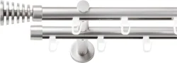 SN DECO GROUP Gardinenstange Ø 19 mm 2 läufig-läufig Fixmass;kürzbar