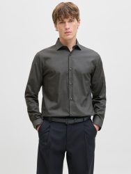 Jack & Jones Langarmhemd »JPRBLAPARKER Slim Fit Hemd, atmungsaktiv, ideal für den Alltag«, unifarben, modisch, slim fit, Baumwolle, Hemdkragen