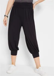bonprix Haremshose aus softem Viskose-Mixschwarz 48Damen