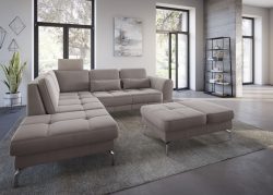 sit&more Ecksofa »Bendigo V«, inklusive Sitztiefenverstellung, Bodenfreiheit 15 cm, wahlweise in 2 unterschiedlichen Fussfarben