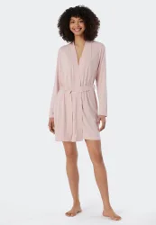 Schiesser - Jersey - Morgenmantel / Bademantel, für Damen, Rosa, Größe XL
