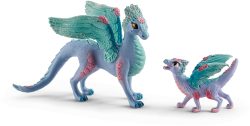 Schleich® Spielfigur »bayala, Blütendrache und Kind (70592)«, (Set)