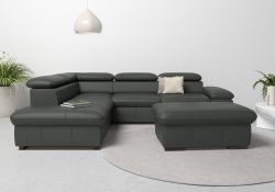 Home affaire Ecksofa »Alberto«, mit Ottomane, inkl. Kopfteilverstellung, wahlweise mit Bettfunktion
