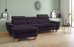 exxpo - sofa fashion Ecksofa, inklusive Kopfteilverstellung, wahlweise mit Bettfunktion und Bettkasten